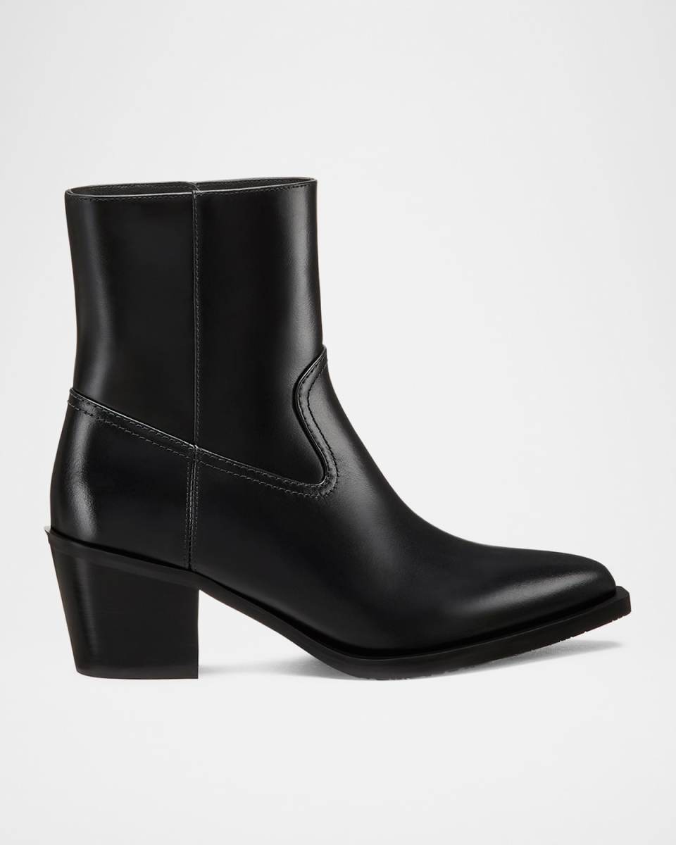 Tate Calfskin Western Booties